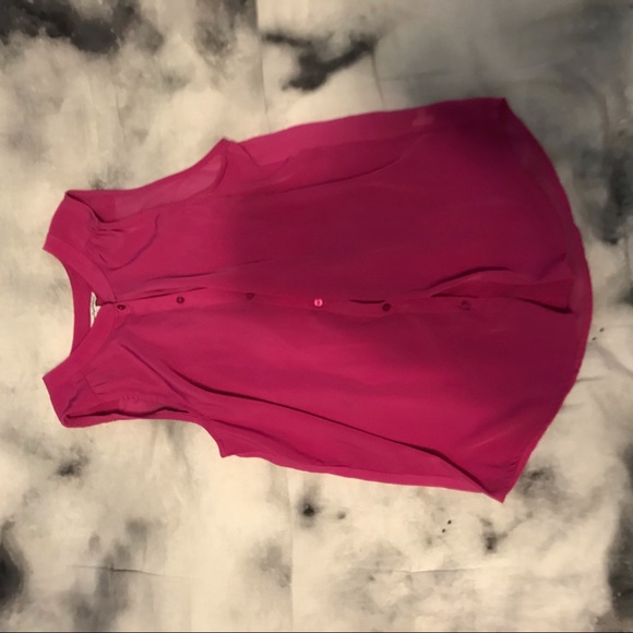 Pink Button-Down Top - Picture 1 of 3